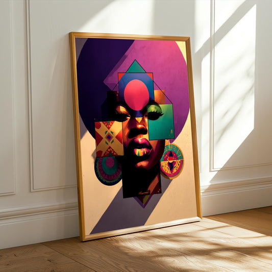 Abstract Geometric Wall Art Print
