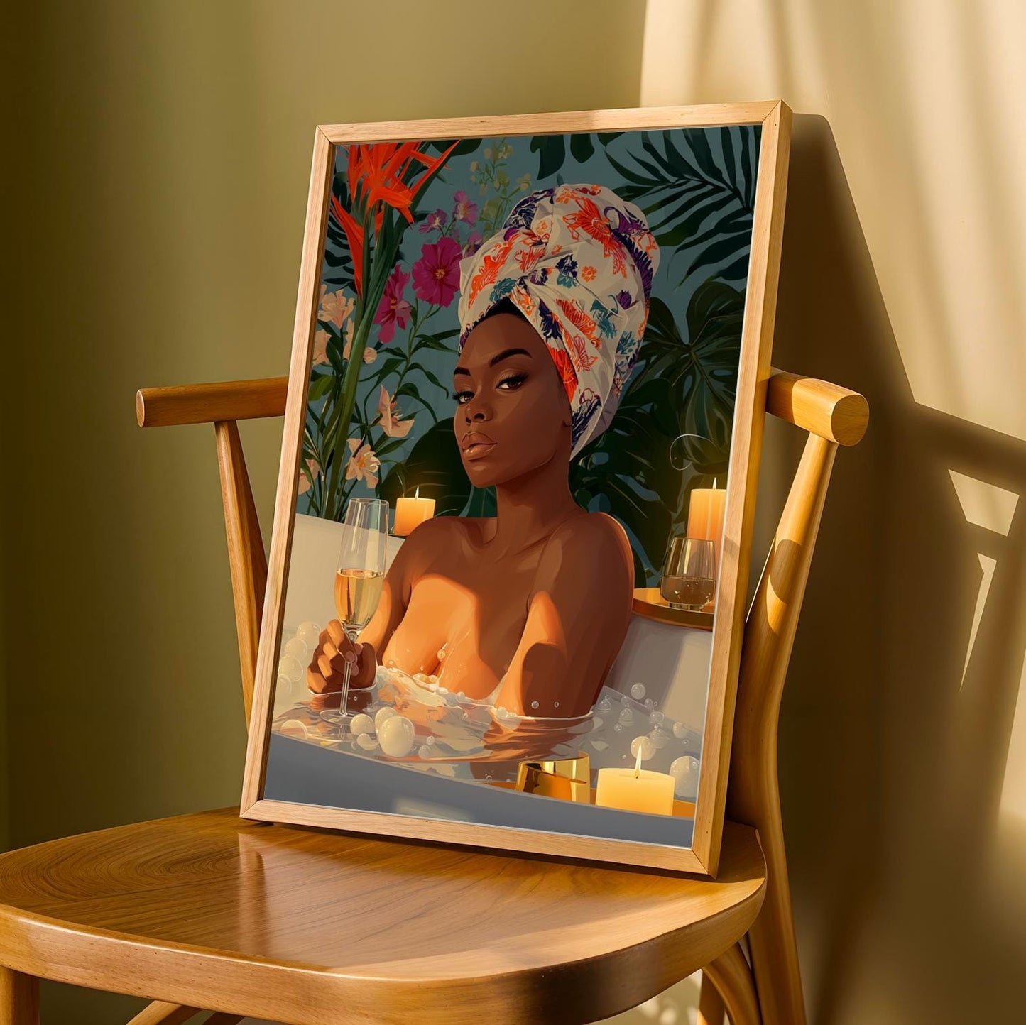 Luxe Moments - Elegant Woman Wall Art Print