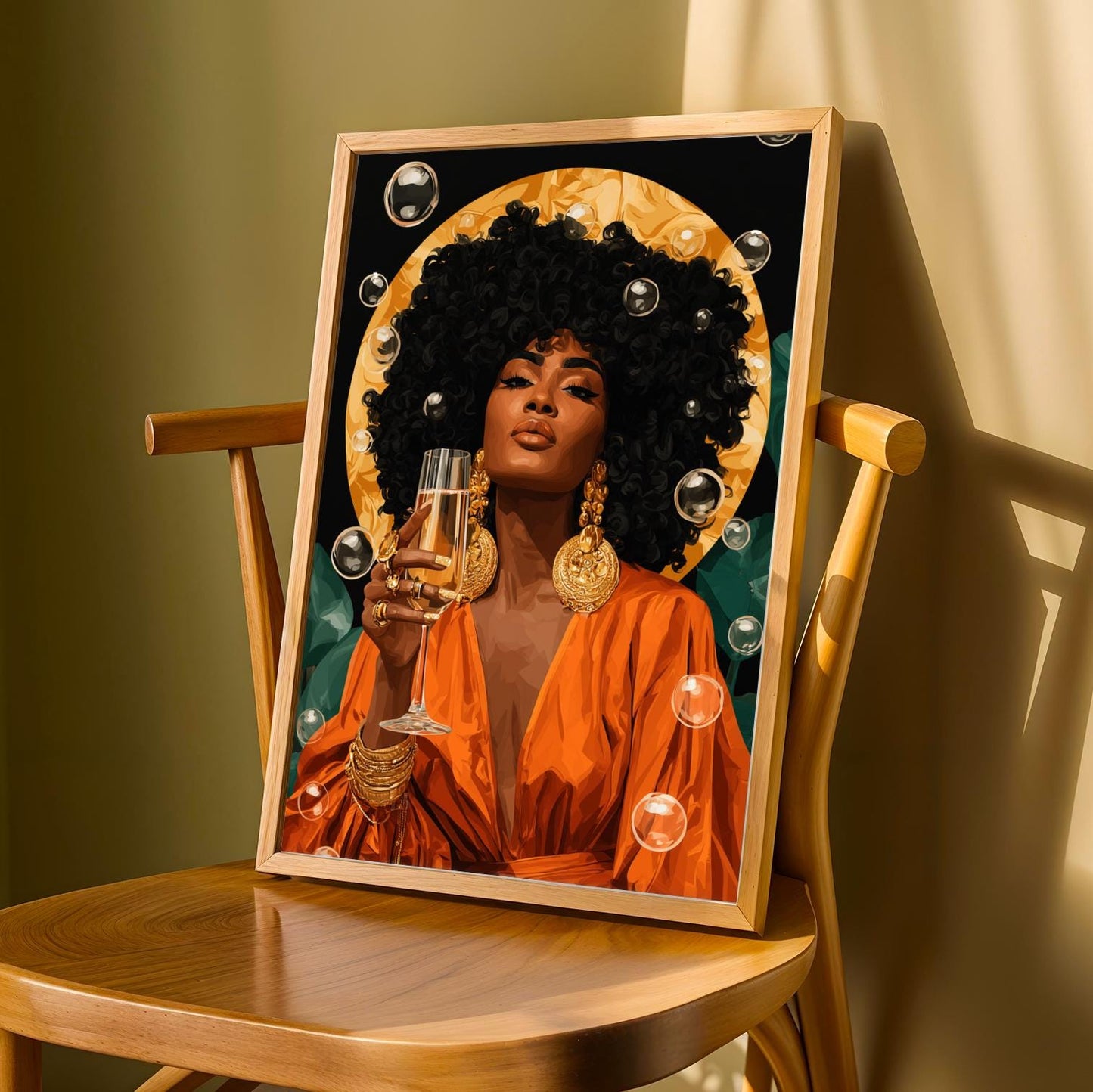 Bold Statement - Modern Afrocentric Wall Art Print