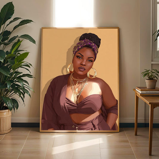 Grace Defined - Elegant Woman Wall Art Print Soluna Soul