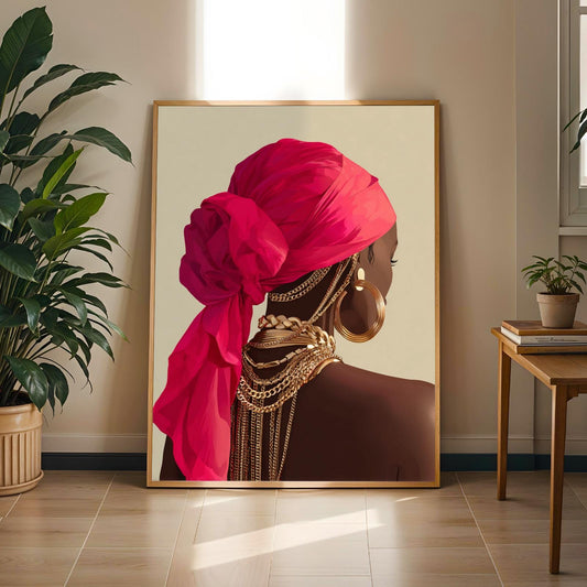 Grace Defined - Elegant Woman Wall Art Print Soluna Soul