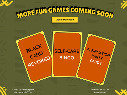 Black Culture Trivia Game Vol. 1 | Downloadable PDF Soluna Soul