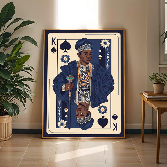 King Of Spades Wall Art Print