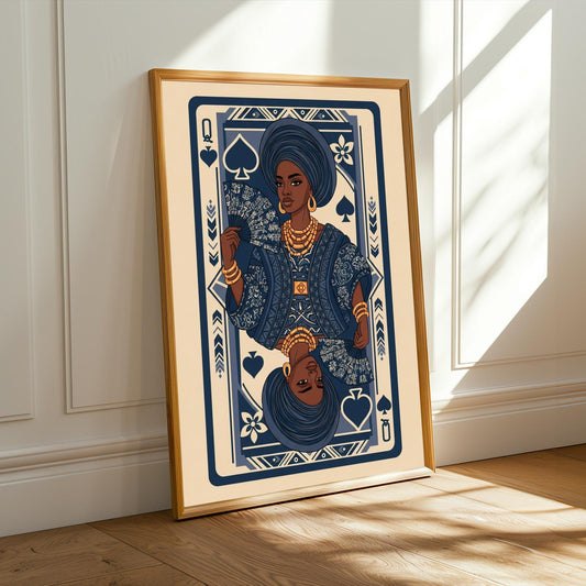 Queen Of Spades Wall Art Print