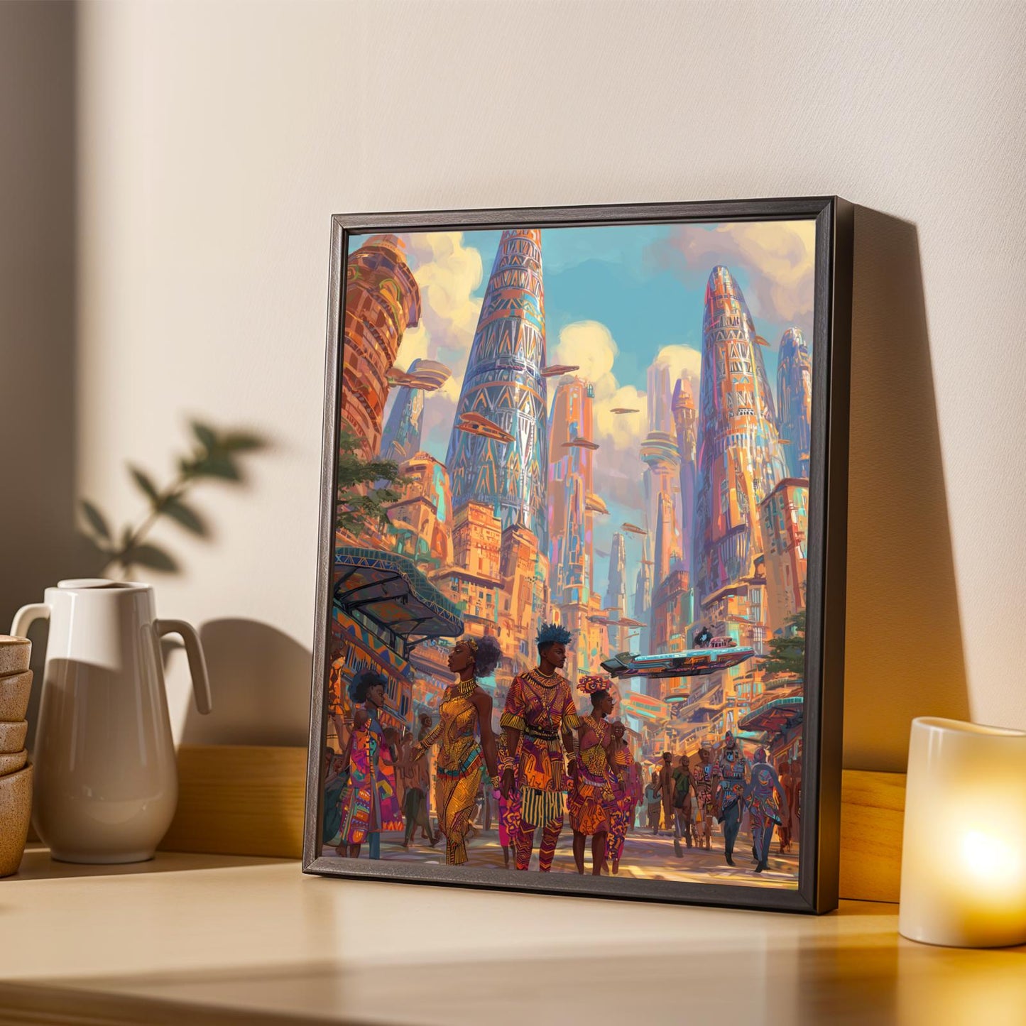 Afrofuturism Wall Art Print Soluna Soul