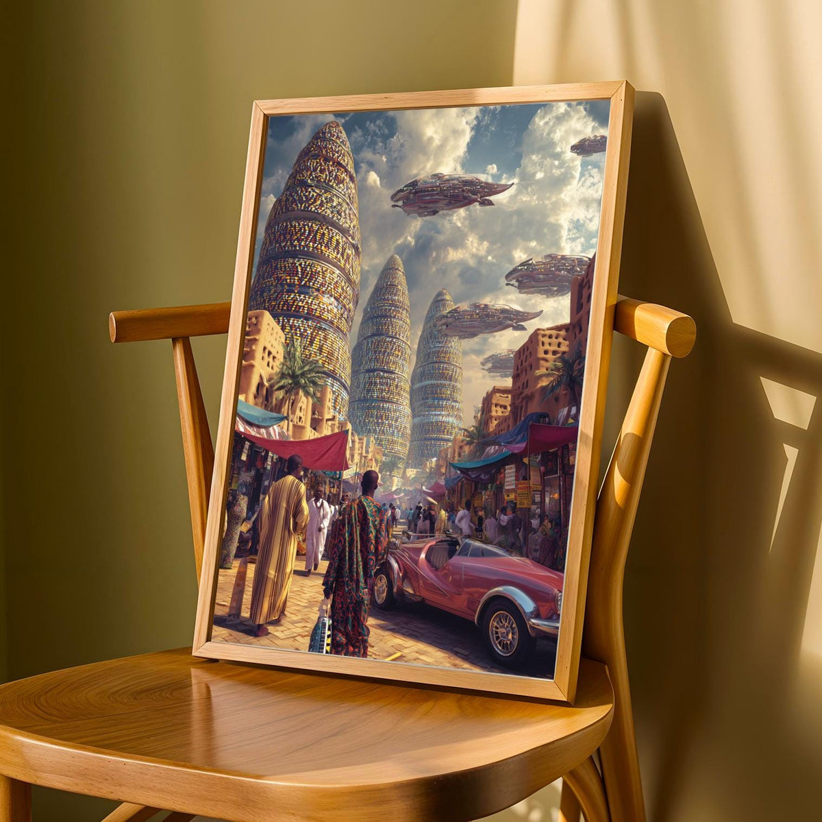 Afrofuturism Wall Art Print Soluna Soul