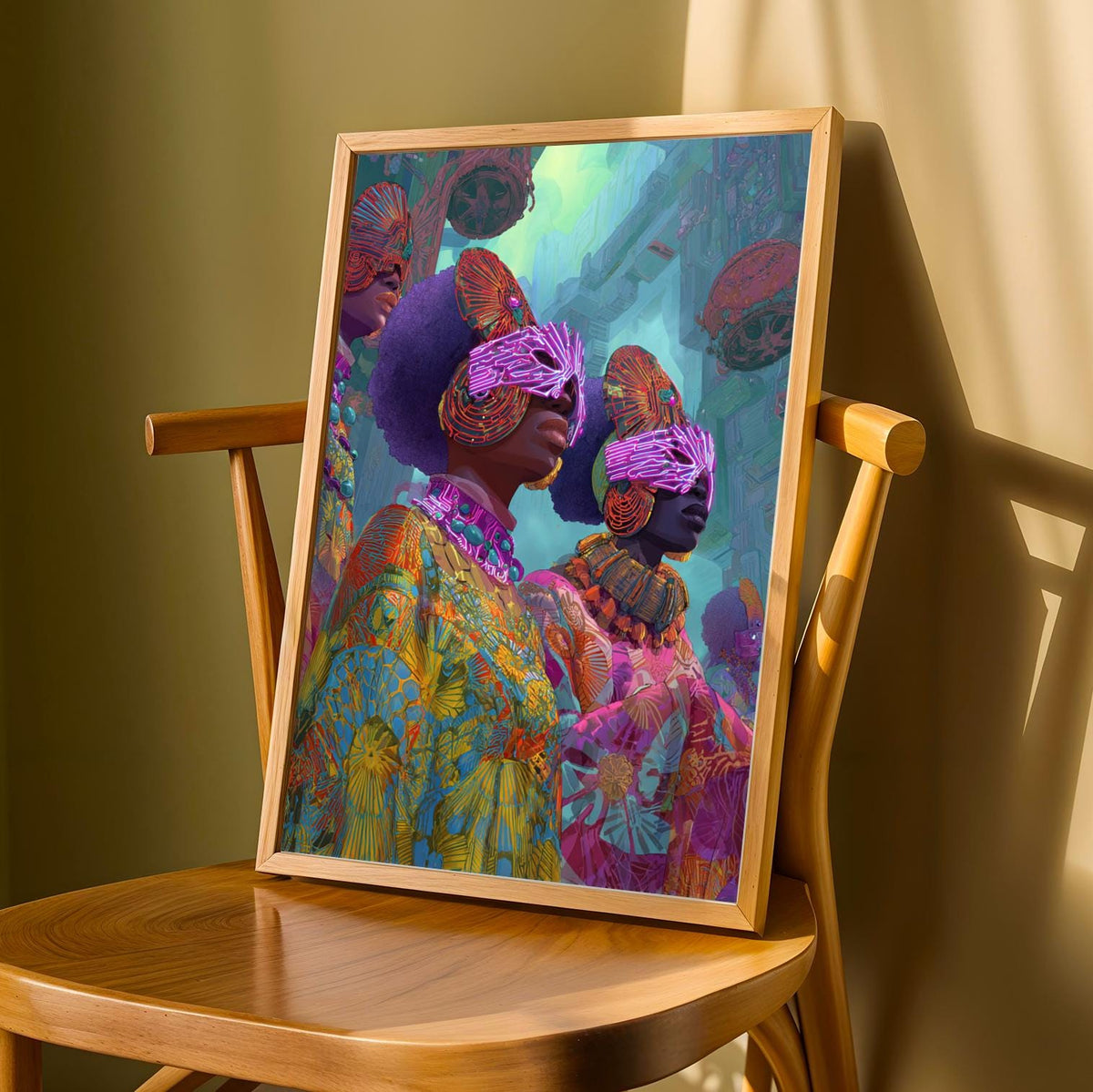 Afrofuturism Wall Art Print Soluna Soul