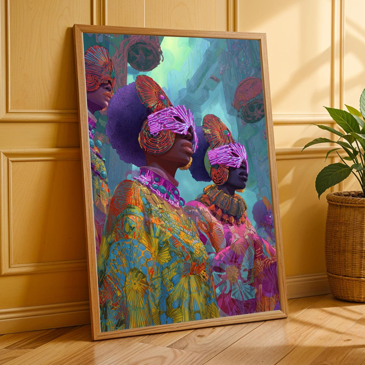 Afrofuturism Wall Art Print Soluna Soul