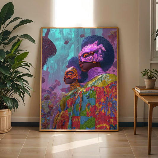 Afrofuturism Wall Art Print Soluna Soul