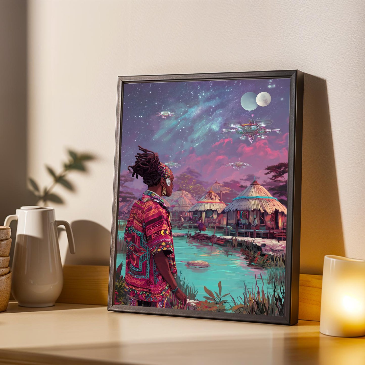 Afrofuturism Wall Art Print
