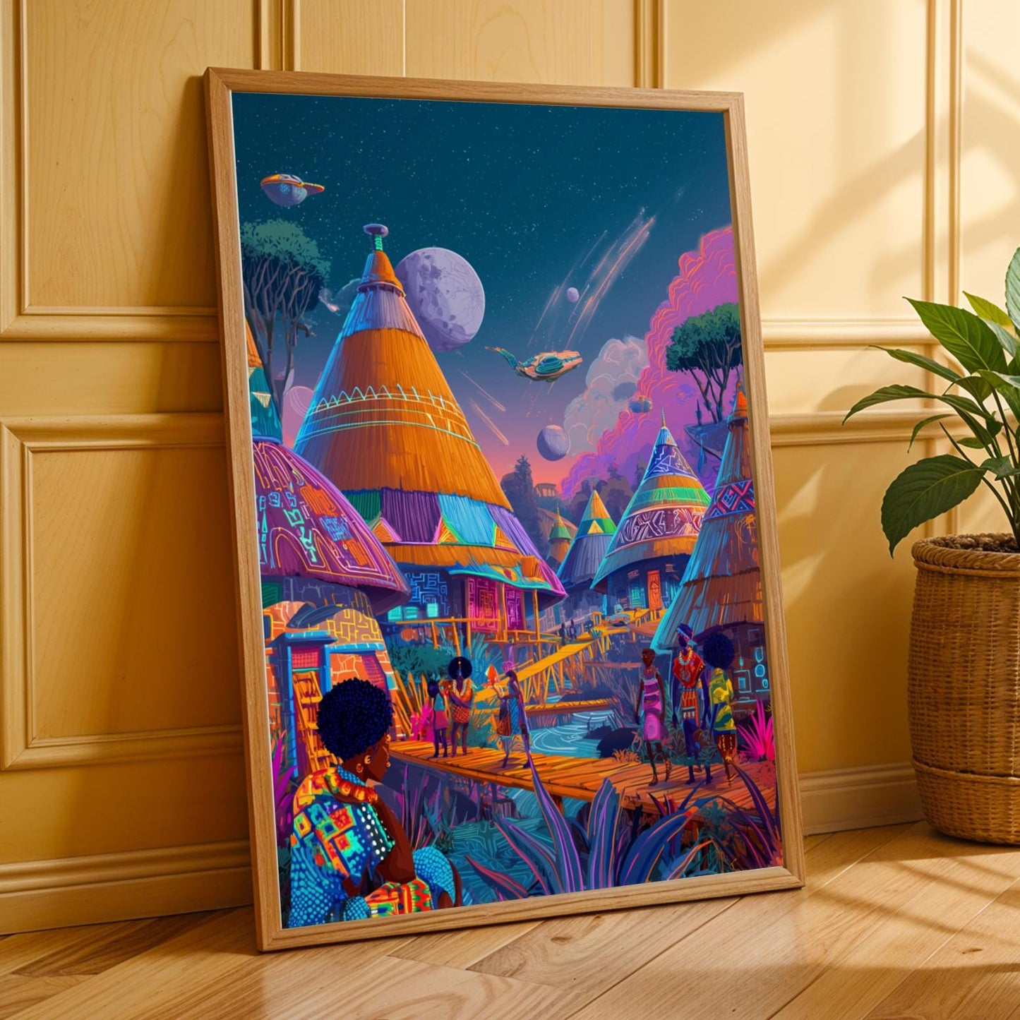 Afrofuturism Wall Art Print