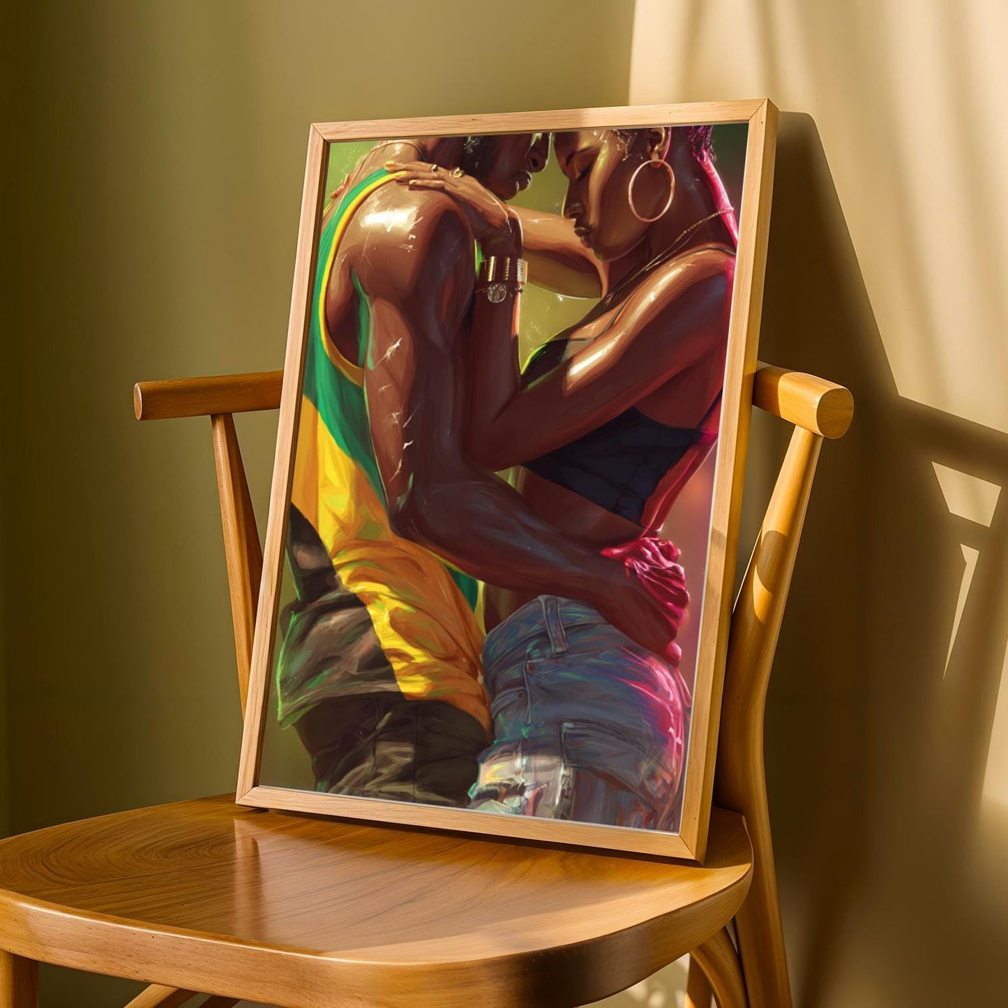 Dancehall Embrace Wall Art Print