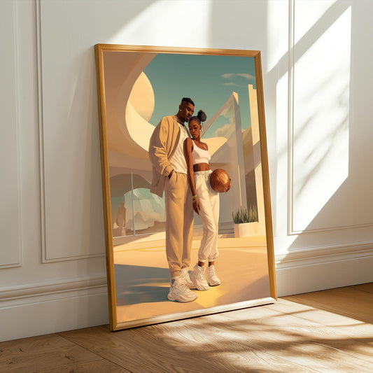 Love and Basketball Wall Art Print