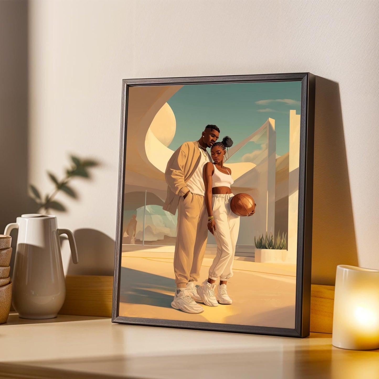 Love and Basketball Wall Art Print Soluna Soul