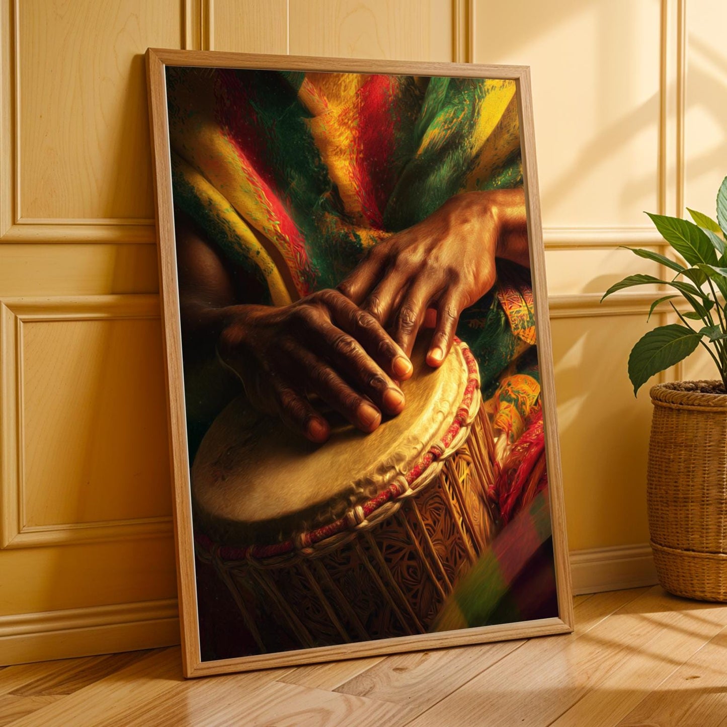 Traditional Djembe Wall Art Print
