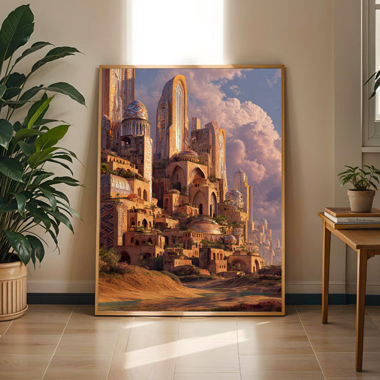 Afrofuturism Wall Art Print Soluna Soul