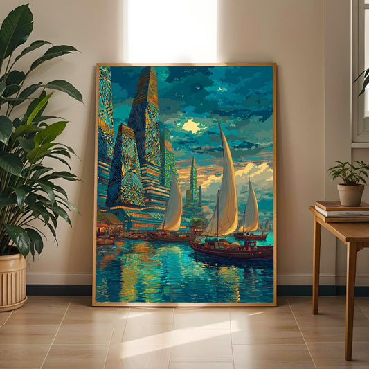 Afrofuturism Wall Art Print Soluna Soul