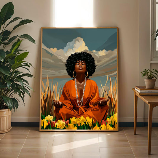 Meditation In Nature Wall Art Print Soluna Soul