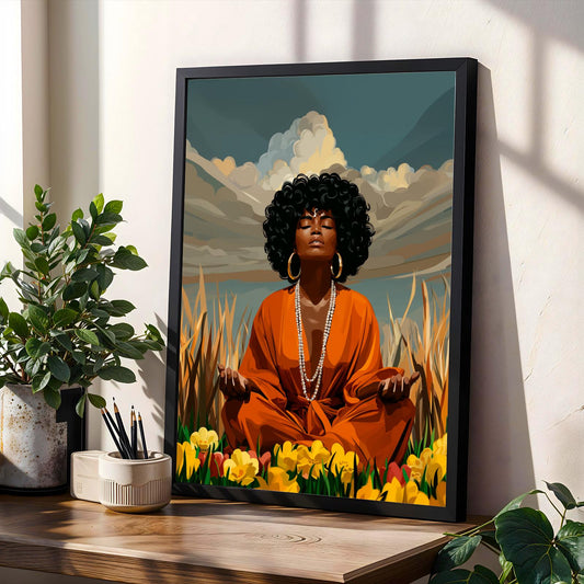 Meditation In Nature Wall Art Print Soluna Soul