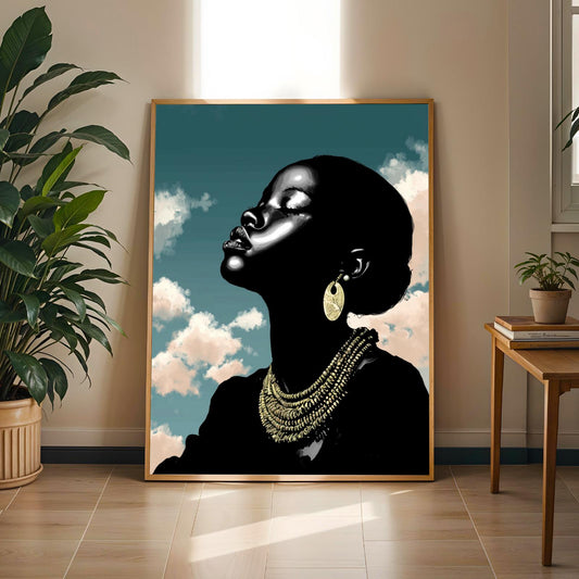 Grace Defined - Elegant Woman Wall Art Print Soluna Soul