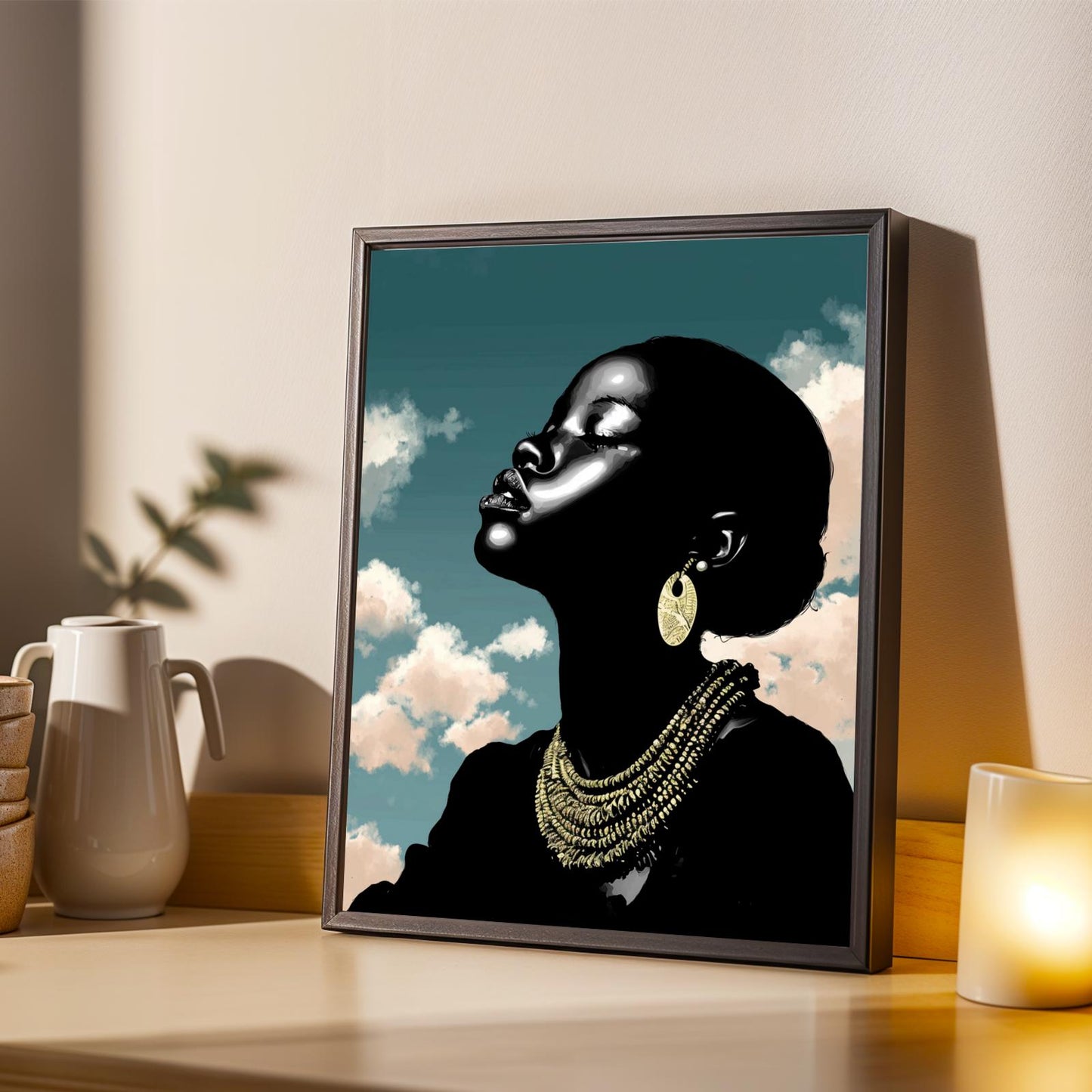 Grace Defined - Elegant Woman Wall Art Print Soluna Soul