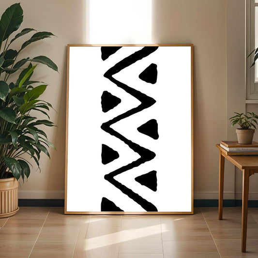 Abstract Geometric Wall Art Print Soluna Soul