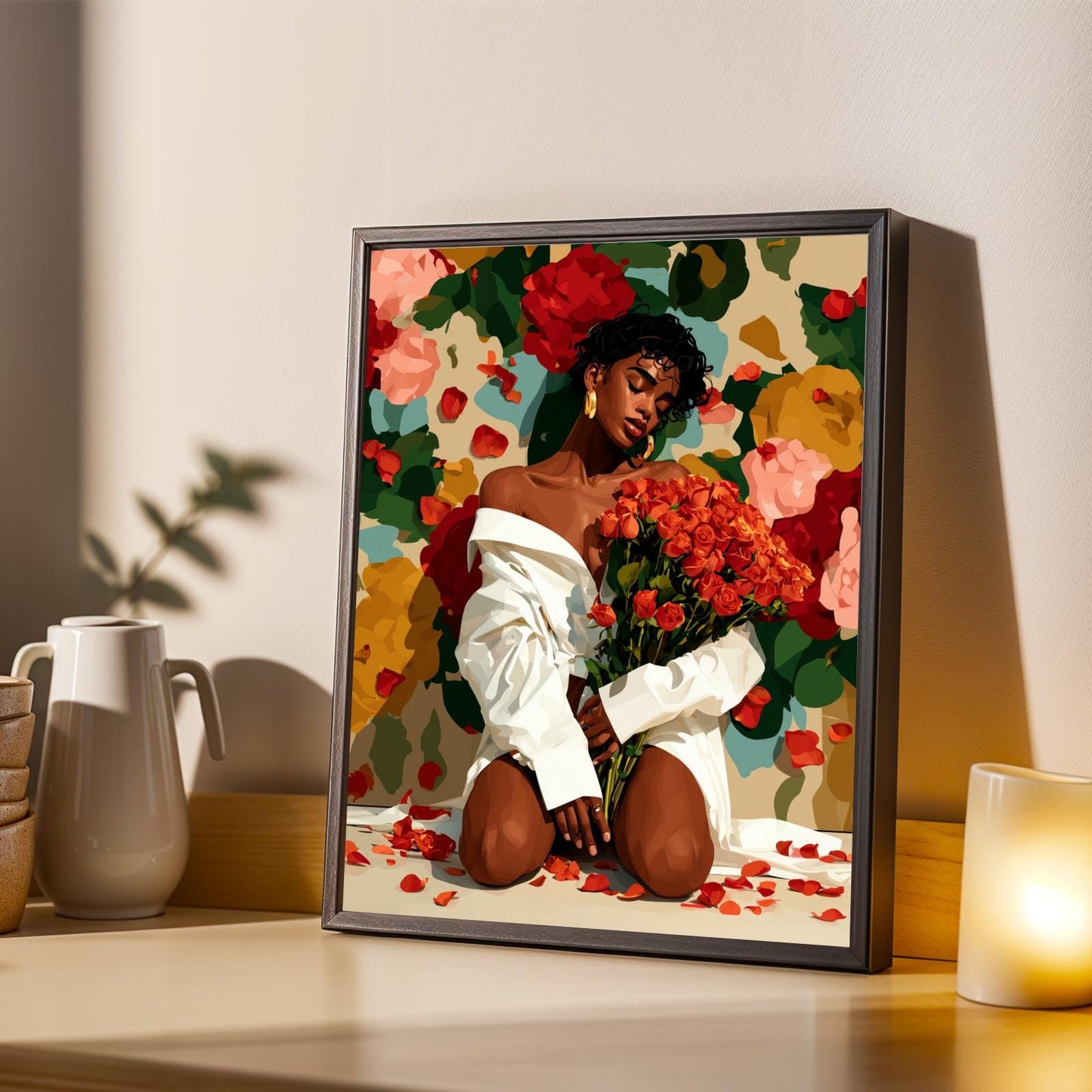 "She Is The Moment" Wall Art Print