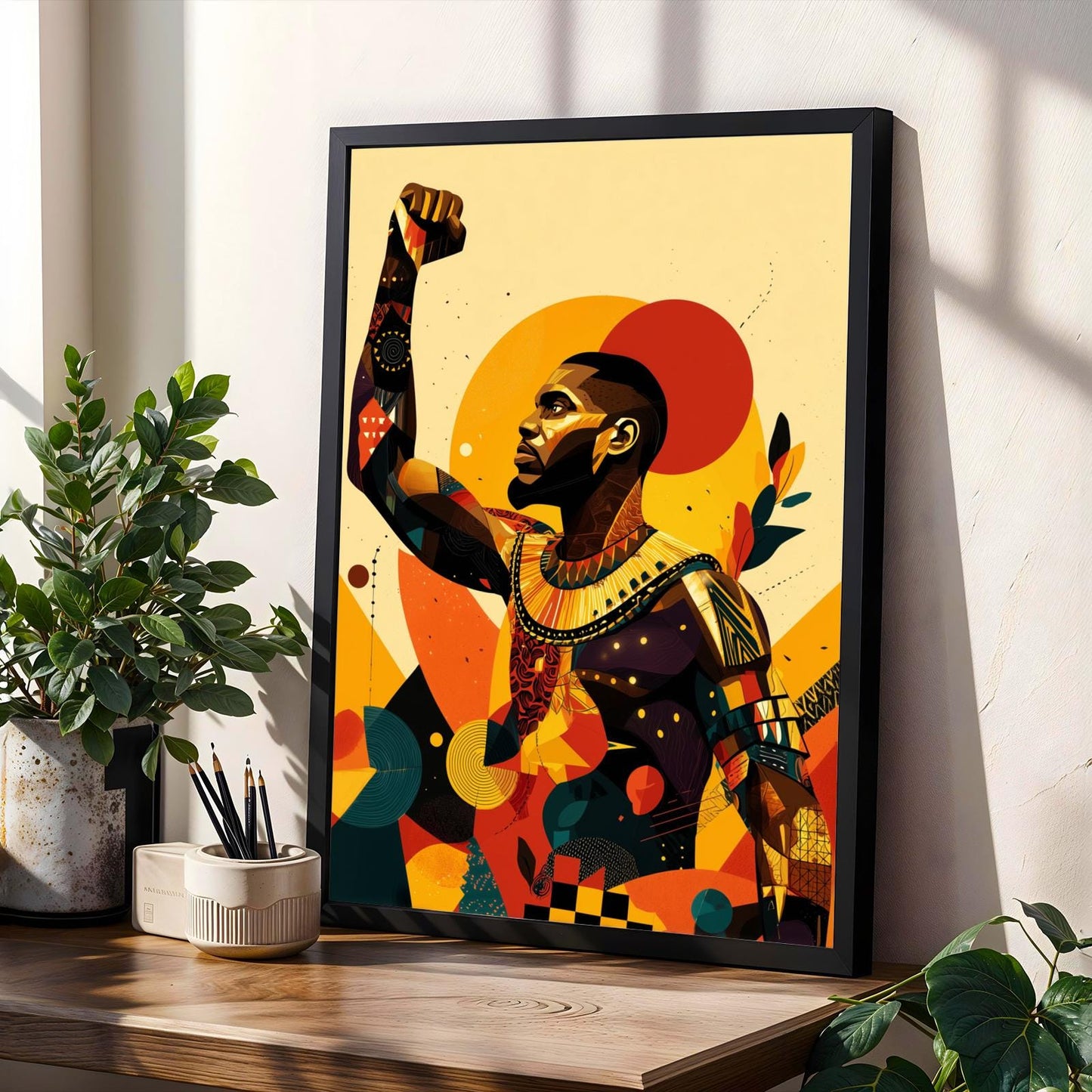 Untamed Spirit  African Warrior Wall Art Print