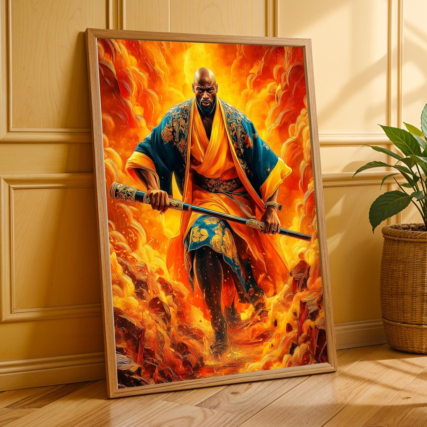 Untamed Spirit  African Warrior Wall Art Print