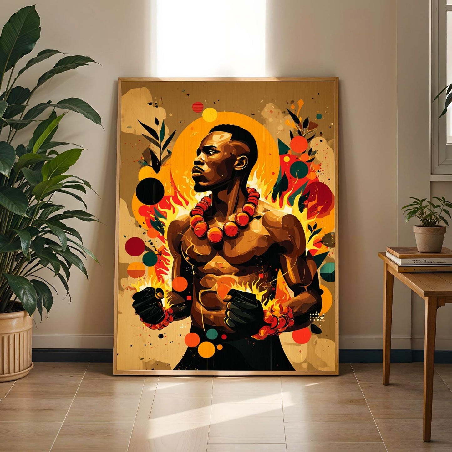 Untamed Spirit  African Warrior Wall Art Print