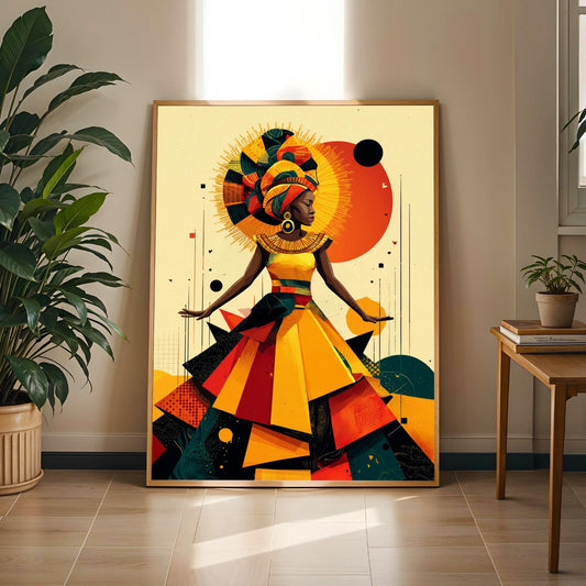 Untamed Spirit African Warrior Wall Art Print Soluna Soul