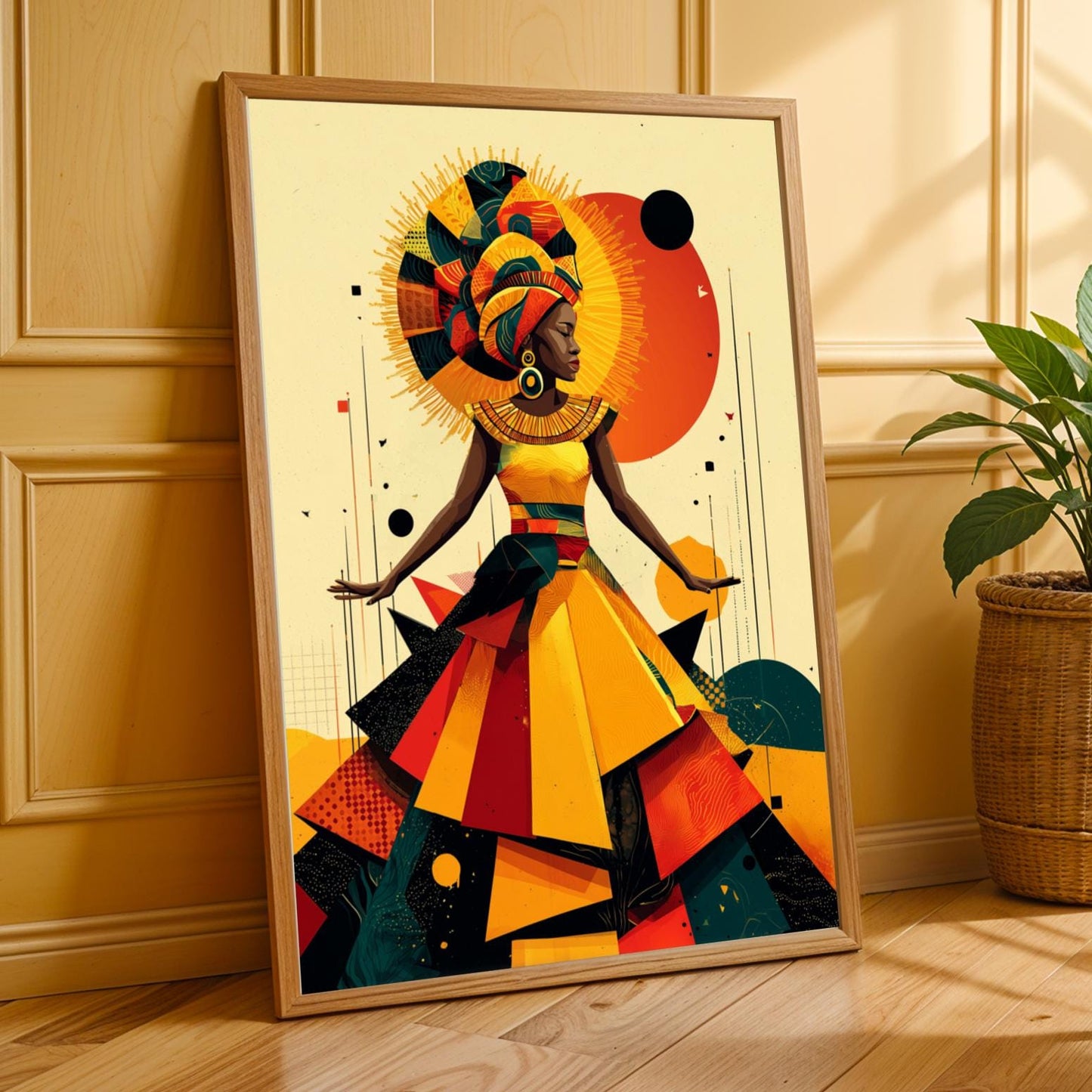 Untamed Spirit  African Warrior Wall Art Print