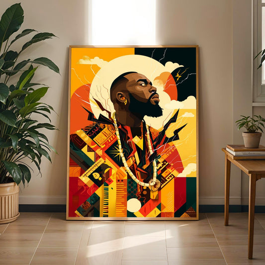 Untamed Spirit African Warrior Wall Art Print Soluna Soul
