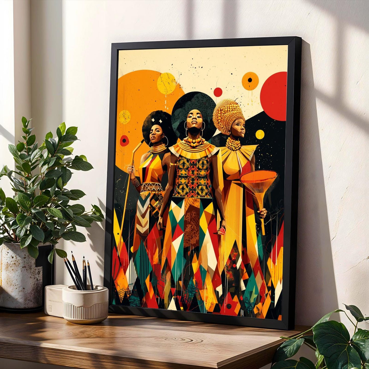 Untamed Spirit  African Warrior Wall Art Print
