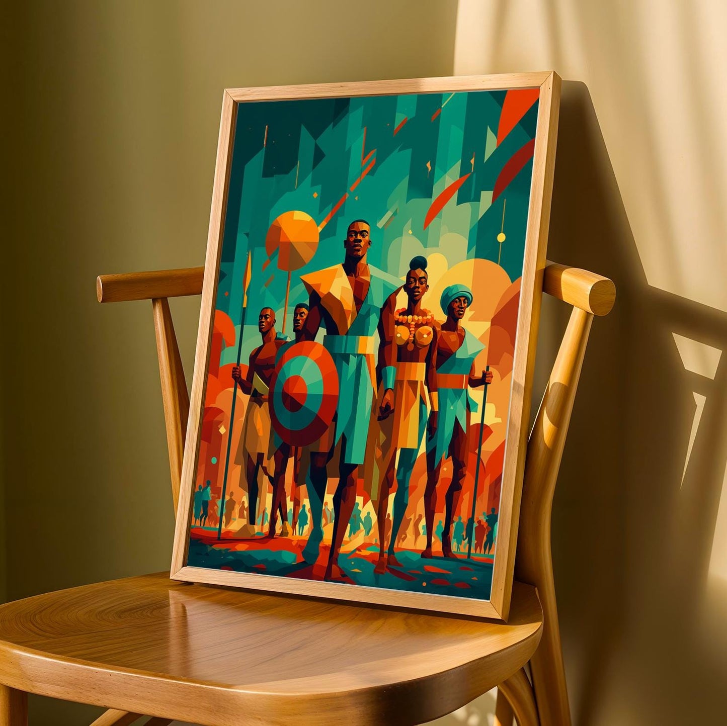 Untamed Spirit  African Warrior Wall Art Print