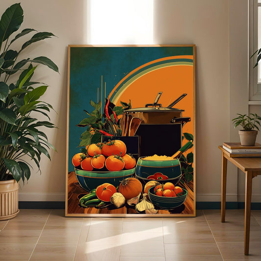 Jollof Prep Wall Art Print Soluna Soul