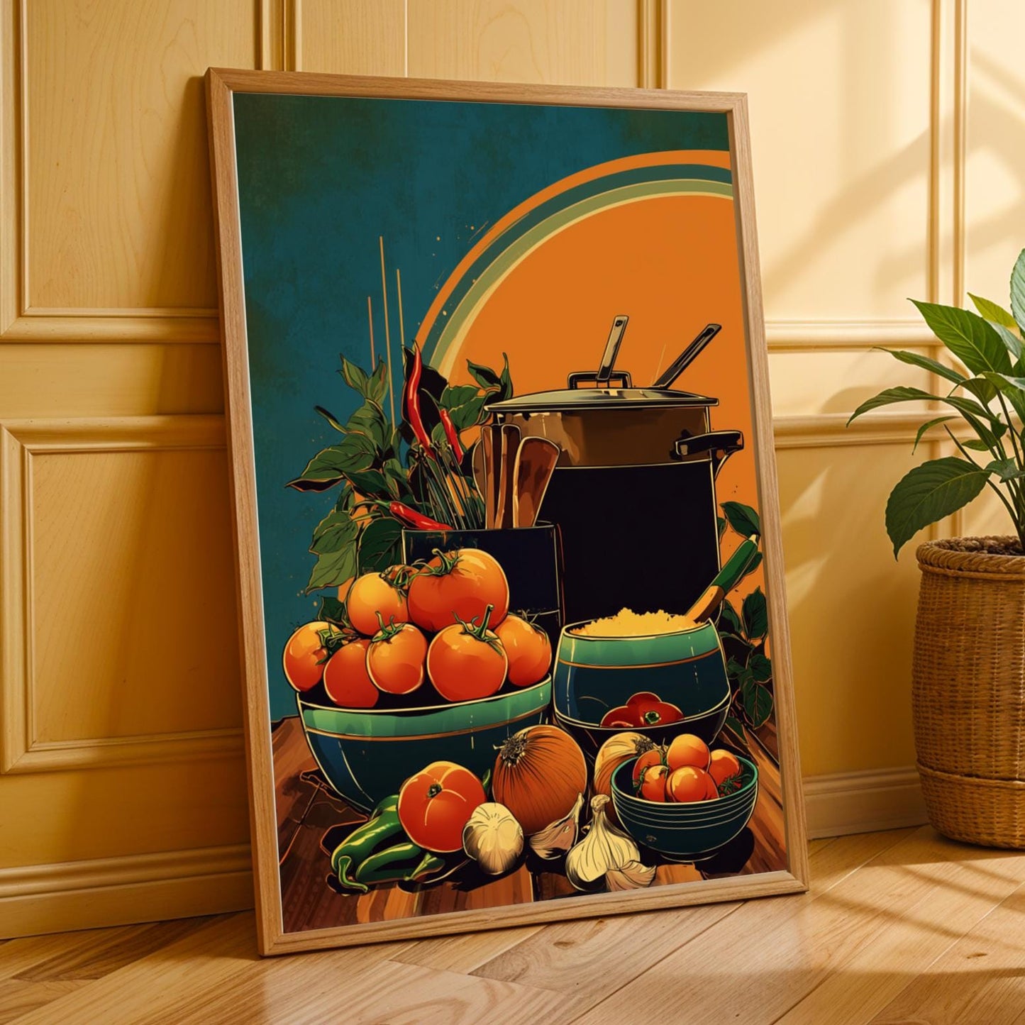 Jollof Prep Wall Art Print Soluna Soul
