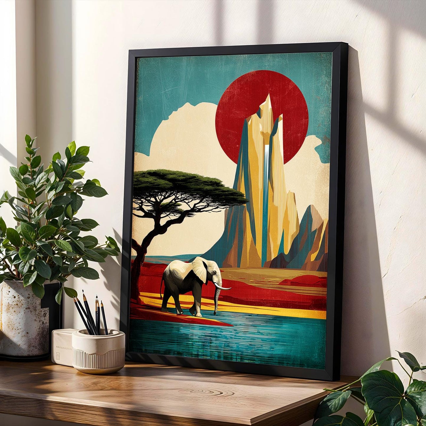 Safari Vibes Afrocentric Wall Art Print