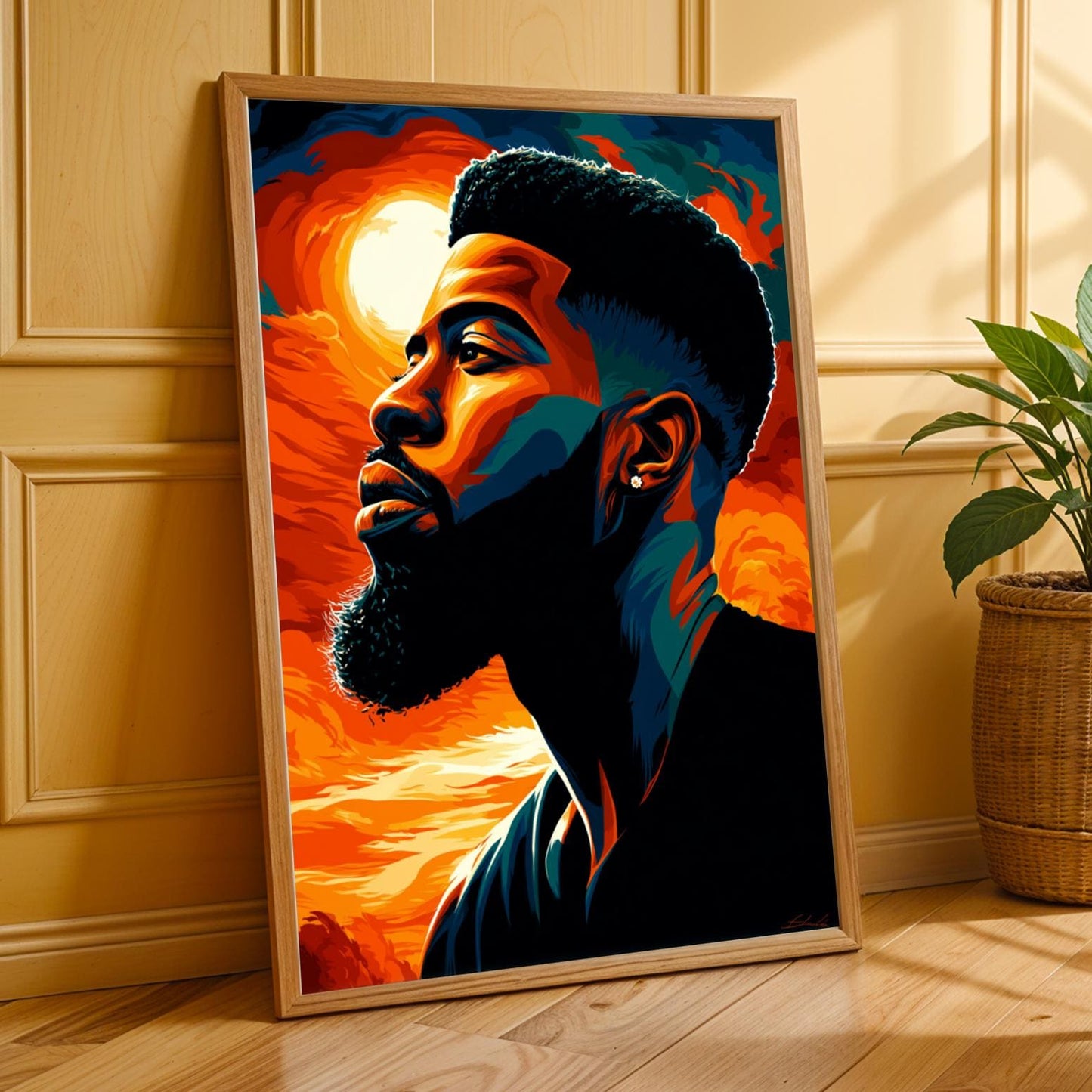 Fiery Sky Wall Art Print Soluna Soul