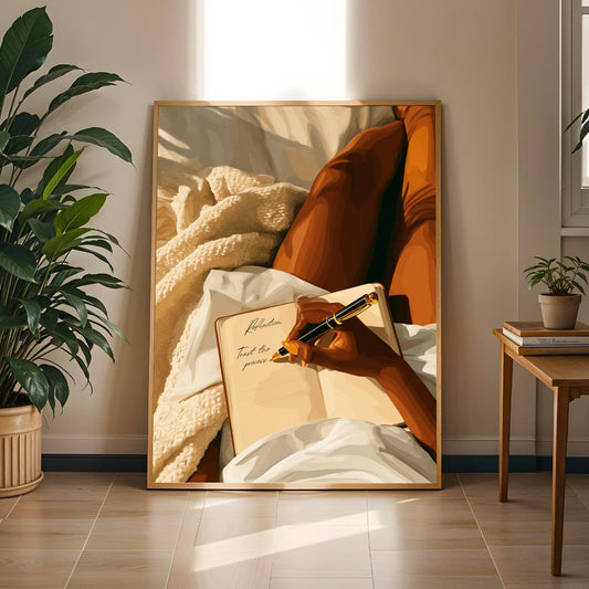 Dear Diary - Modern Afrocentric Wall Art Print