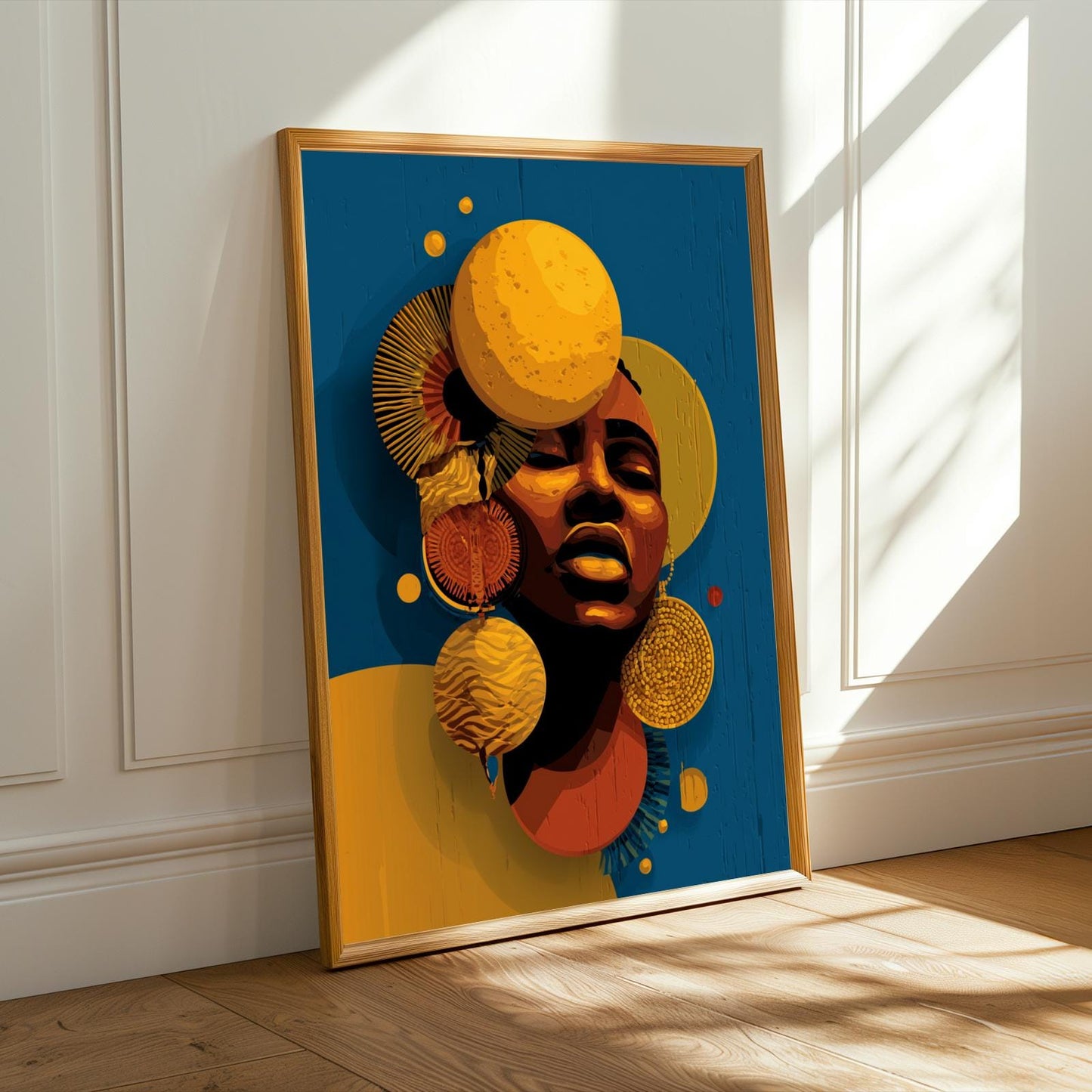 Afrocentric Geometric Wall Art Print