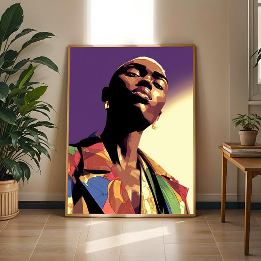 Bold Statement - Modern Afrocentric Wall Art Print Soluna Soul