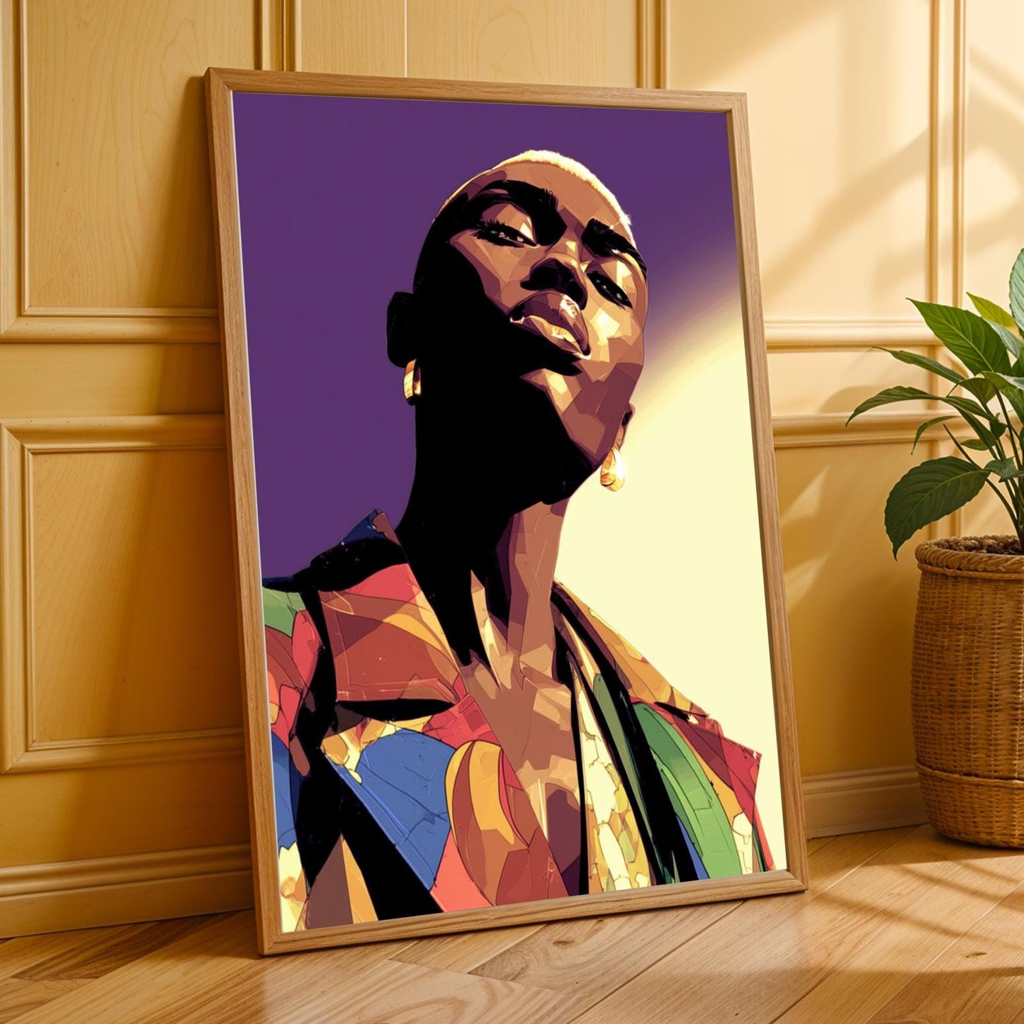 Bold Statement - Modern Afrocentric Wall Art Print Soluna Soul