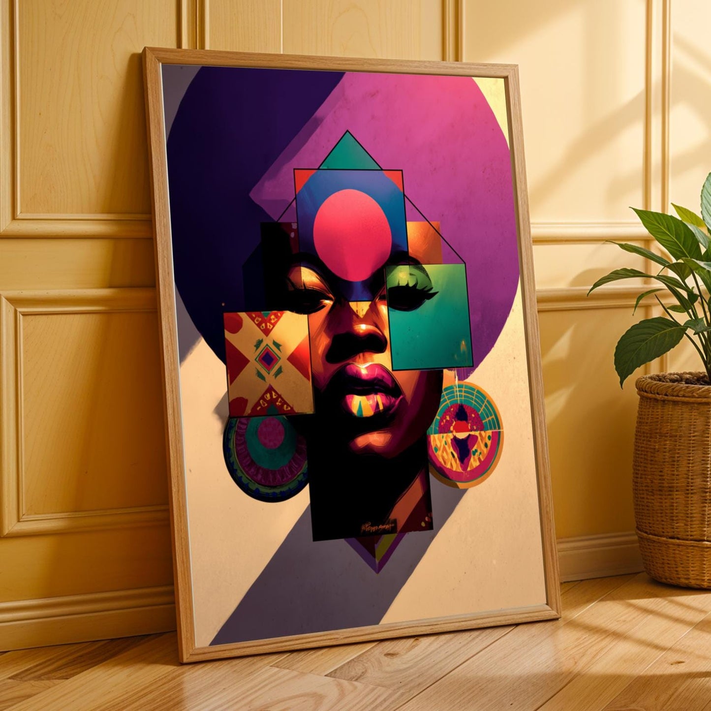 Abstract Geometric Wall Art Print Soluna Soul