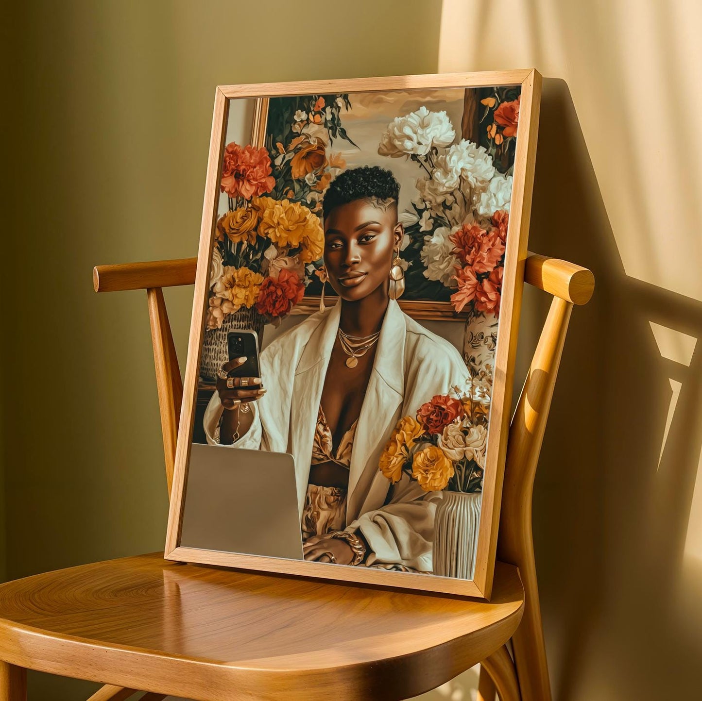 She Is The Moment  Wall Art Print