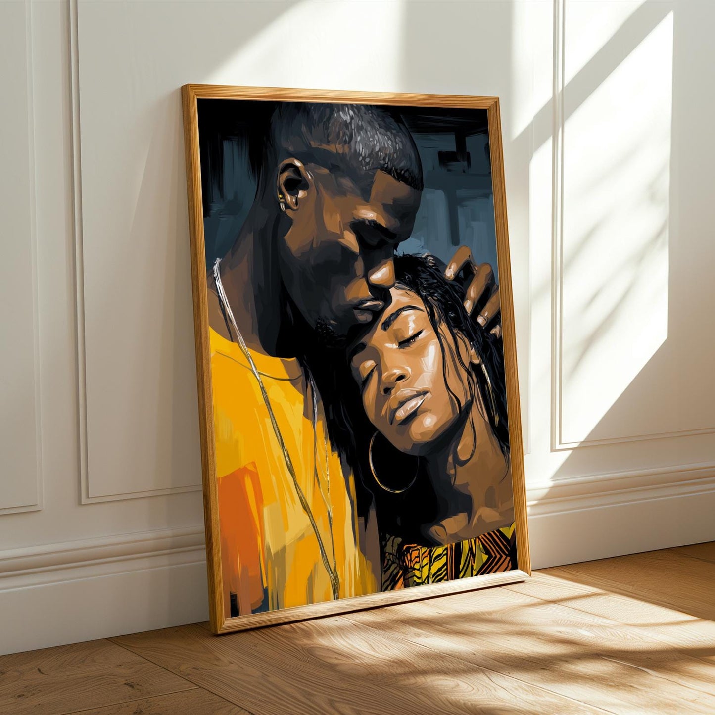 Modern Intimate Moment Wall Art Print
