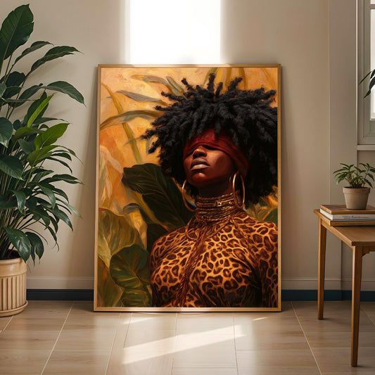 Grace Defined - Elegant Woman Portrait Wall Art Print Soluna Soul
