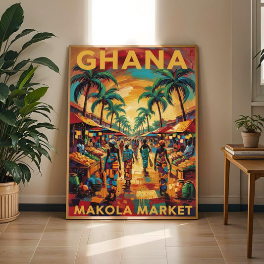 Makola Market Ghana Wall Art Print Soluna Soul