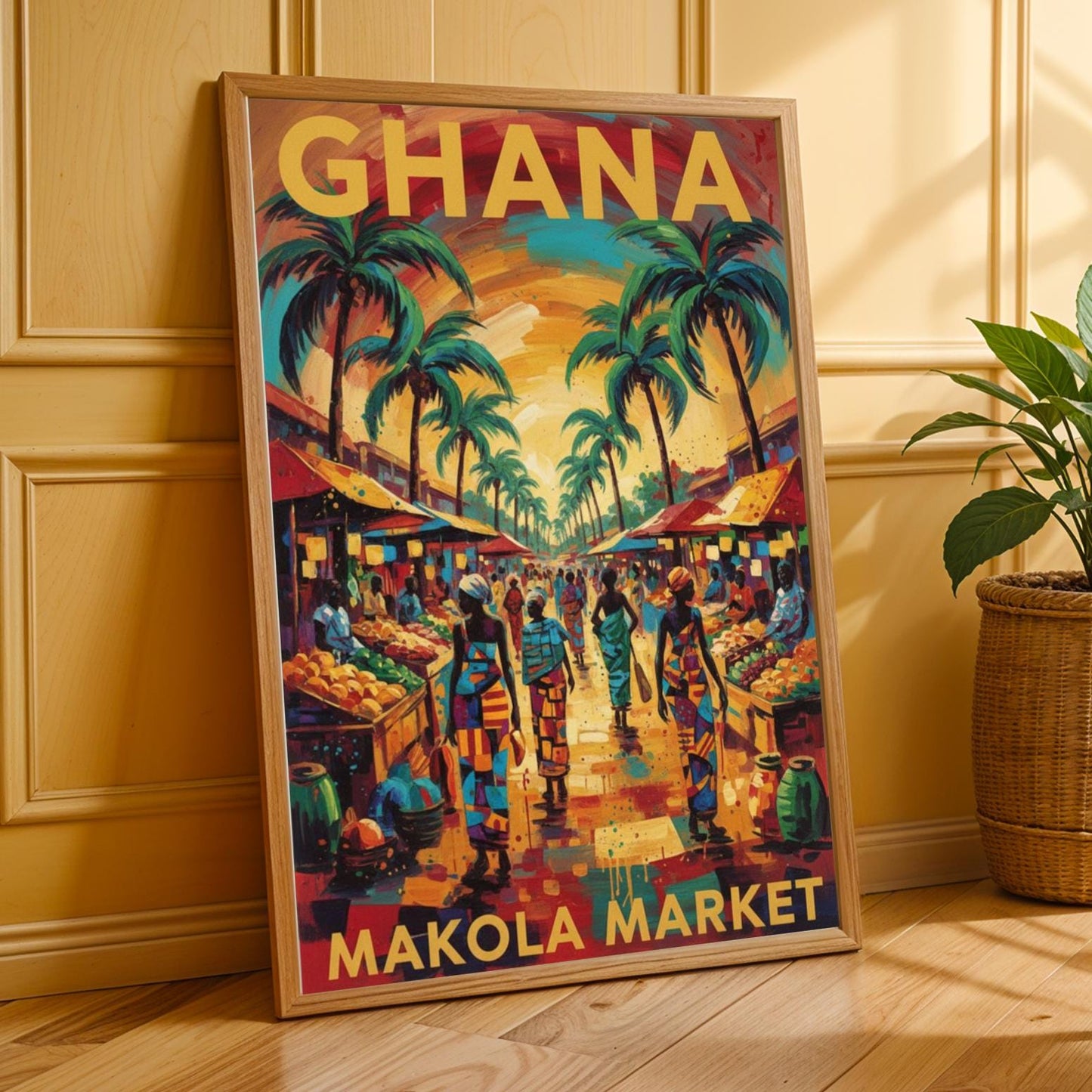 Makola Market Ghana Wall Art Print Soluna Soul