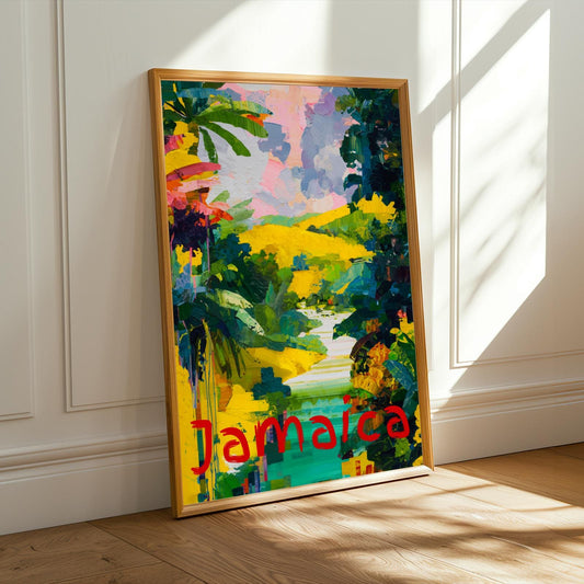 Jamaican Landscape Travel Wall Art Print Soluna Soul